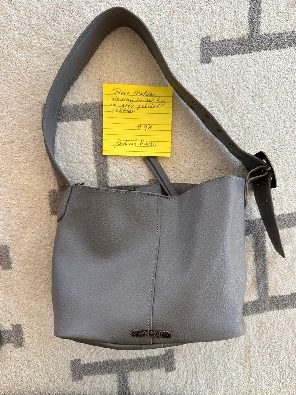 Gray Steve Madden bag